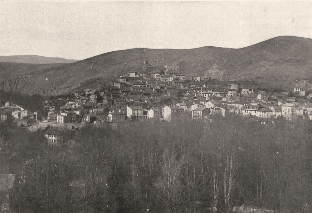 PYRÉNÉES-ORIENTALES. Vernet-les-Bains 1903 old antique vintage print picture